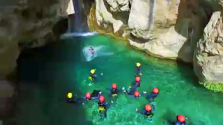 barranquismo rio verde con puenting en granada